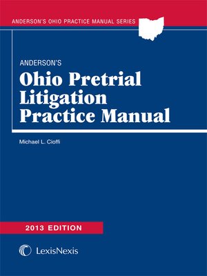 cover image of Anderson's Ohio Pretrial Litigation Practice Manual